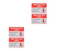 GOTTAJOY 4pcs Do Not Enter Sign Restricted Zone Authorized Personnel Only Metal Indoor Outdoor Warning Indicator Weatherproof