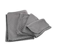GOTTAJOY 4pcs Grid Fleece Foot Spa Couch Cover Set for Massage Chair Salon Bedding Protector