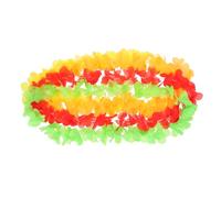 GOTTAJOY 4pcs Hawaiian Flower Leis Tropical Luau Party Necklace for Beach Birthday Christmas Performances and Hawaii Theme Decorations