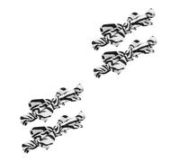 GOTTAJOY 4pcs Men's Pre-tied Bow Ties Adjustable Formal Wedding Party Zebra Print Tuxedo Accessories