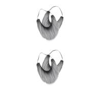 GOTTAJOY 4pcs Realistic Fake Beard for Men Costume Facial Hair Cosplay Halloween Party Role Play Reusable Easy to Wear