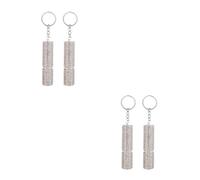 GOTTAJOY 4pcs Rhinestone Refillable Perfume Atomizer Keychain Portable Mini Spray Bottles for Women Travel 5ml