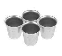 GOTTAJOY 4pcs Stainless Steel Communion Chalice for Wine Holy Water and Ritual Offering Use