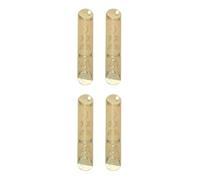 GOTTAJOY 4sets Metal Blessing Mezuzah Case with Roll for Jewish Home Decor Religious Israel Door Ornament Star of David Jerusalem Wall Gift