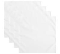GOTTAJOY 4sets White Washable Reusable Polyester Napkins 17x17inch for Party Wedding Banquet Dining Table Decor
