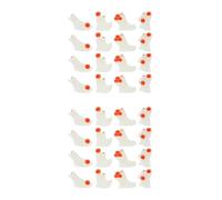 GOTTAJOY 56pcs Glow in The Dark Ghost Pumpkin Figurines Halloween Party Decorations Haunted House Resin Miniatures