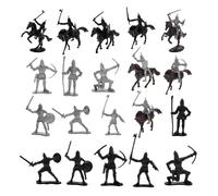 GOTTAJOY 56pcs Medieval Cavalry Knight with Horse Toy Figurines Set for Historical Play and Collection