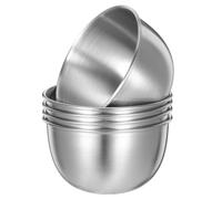 GOTTAJOY 5pcs 304 Stainless Steel Food-grade Polished Mini Dipping Cups 180ml Silver for Condiments