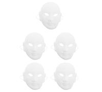 GOTTAJOY 5pcs Diy Blank Peking Opera Face Masks for Creative Painting Cultural Learning Theater Props School Activities