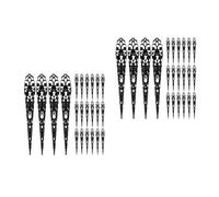 GOTTAJOY 60pcs Halloween Women's Costume Accessories Hollow Long Nail Rings Black Metal Fingertip Claws for Cosplay Party