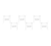GOTTAJOY 6pcs 1:50 Scale Miniature Hanging Swing Chairs for Dollhouse Diy Sand Table Fairy Garden White Furniture Decor