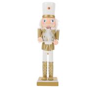 GOTTAJOY 6pcs Christmas Nutcracker Soldier Ornaments 25cm Festive Tabletop Decor for Holiday Mantel Shelf