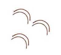 GOTTAJOY 6pcs Replacement Woven Rattan Basket Handles Accessories for Picnic Outdoor Use Brown Long Style