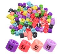GOTTAJOY 80pcs Plastic Size Rings Colorful Number Clothes Hanger Markers for Retail Display Garment Organization Closet Management