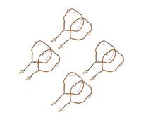 GOTTAJOY 8pcs Handmade Wooden Rosary Cross Necklace with Beaded Rope for Religious Occasions Car Decoration Men Women