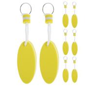 GOTTAJOY 8pcs Oval Float Keychain Eva Foam Floating Key Ring for Boating Fishing Kite Surfing Sailing Kayak Outdoor Marine Sports Accessories