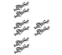 GOTTAJOY 8pcs Pre-tied Adjustable Zebra Print Bow Ties for Men Formal Wedding Party Banquet Tuxedo Accessories