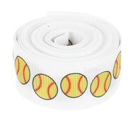 GOTTAJOY American Baseball Wired Edge Ribbon for Cheer Bows Team Sport Party Diy Craft Wreath Bow Decor