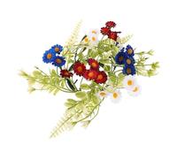 GOTTAJOY Artificial Flower Candle Wreath Faux Floral Ring Dining Table Centerpiece Holiday Party Decor Romantic Candlelight Decoration