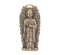 GOTTAJOY Backlit Vintage Brass Amitabha Pendant - Buddhist Handheld Ornament and Necklace Accessory
