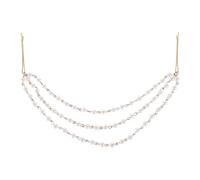 GOTTAJOY Bridal Pearl Hair Clip Multi-layered Tassel Barrettes with Simulated Pearls for Weddings Receptions Photoshoots Non-slip Gold Accessories