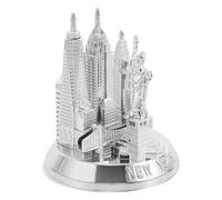 GOTTAJOY Creative Vintage New York Landmark Metal Model Souvenir Figurine for Home Decor Desk Fireplace Collectible Display