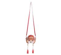 GOTTAJOY Embroidered Snake Crossbody Purse Cute Hanfu Shoulder Bag with Tassel Year of The Festival Accessory Handmade Ethnic Style for Kids 100cm Strap