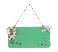 GOTTAJOY European-style Dual-sided Blank Wooden Open Closed Sign for Business with Green Background Diy Home and Office Decor