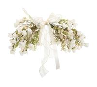 GOTTAJOY Faux Flower Arch Swag Artificial Floral Garland for Wedding Holiday Front Door Decor Indoor Outdoor White