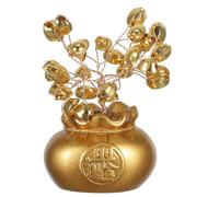 GOTTAJOY Feng Shui Artificial Money Tree Bonsai for Home and Office Desktop Realistic Chinese Fortune Plant Ornament Luck Decor