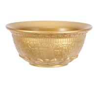 GOTTAJOY Golden Alloy Lotus Treasure Bowl Feng Shui Wealth Prosperity Offering for Altar Rituals Office Home Decor 7.7cm
