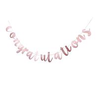 GOTTAJOY Graduation Party Banner Rose Gold Hanging Decoration for College High School Celebration