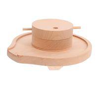 GOTTAJOY Handheld Wooden Miniature Grinding Mill Replica for Retro Garden Ornament Decoration