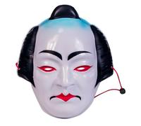 GOTTAJOY Japanese Kabuki Full Face Mask Traditional Samurai Cosplay and Drama Festival Performance for Men and Women