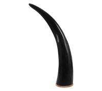GOTTAJOY Large Capacity Retro Ox Horn Drinking Mug with Lid 25-31cm for Mead Beer Parties and Decorations