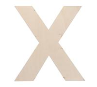 GOTTAJOY Large Unfinished Natural Wood Letter X Wall Hanging Decor for Diy Craft Projects