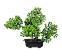 GOTTAJOY Lifelike Mini Artificial Pine Bonsai in Pot for Home Decor Desk Bookshelf Windowsill Decoration