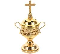 GOTTAJOY Metal Hollow Out Vintage Gold Middle Eastern Bakhoor Incense Burner for Home Decor and Aromatherapy