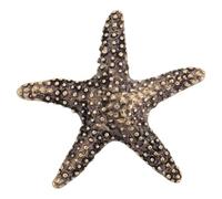 GOTTAJOY Ocean Inspired Miniature Solid Brass Sea Star Sculpture Creative Desk Ornament for Home Decor