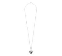 GOTTAJOY Pet Cremation Jewelry Heart Shaped Memorial Locket Urn Necklace with Engraved Pendant O Chain Funnel Velvet Bag for Cats Dogs