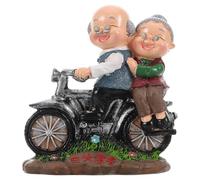 GOTTAJOY Romantic Resin Elderly Couple Sculpture for Wedding Anniversary Valentines Day Gift Home Decor Parents Grandparents