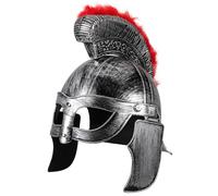 GOTTAJOY Spartan Warrior Helmet Ancient European Roman Soldier Cap General Cosplay Headwear Knight Rustic Costume Prop for Halloween Theme Parties