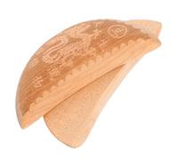 GOTTAJOY Traditional Chinese Yin Yang Divination Cups Birch Wood 3inch for Home Temple Fortune Telling Spiritual Vintage Prop