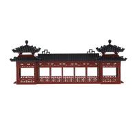 GOTTAJOY Unique Ancient Chinese Style Miniature Asian Pavilion Plastic Model for Micro Garden Home Decor