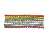 GOTTAJOY Vibrant Mini Realistic Plastic Model Bushes for Diy Projects in Six Colors with 20x1x1cm Size Ideal for Miniature Gardens and Home Decoration