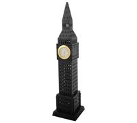 GOTTAJOY Vintage Collectible Metal Big Ben Clock Tower Statue for Home Decor Desktop Display and Tourism Souvenir in Black