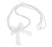 GOTTAJOY White Wedding Lasso Rope with Embellished Bow for Traditional Church Ceremony Bridal Handfasting Cord