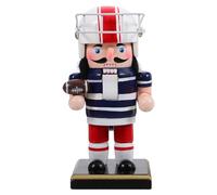 GOTTAJOY Wooden Rugby Themed Nutcracker Soldier Desktop Ornament for Tabletop Unique Party Gift Sports Lovers