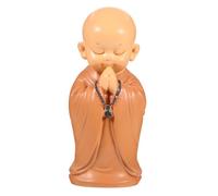 GOTTAJOY Zen Monk Car Dashboard Decor Small Buddha Figurine Spiritual Resin Ornament Feng Shui Interior Accessory for Men