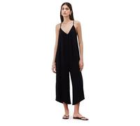 Gottex Beach Life Cloudshore Oversized Jumpsuit Cover-Up -Solid Color, Adjustable Straps, Side Pockets, Wide Leg Silhouette, Black, L-XL